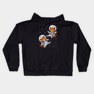 Red Panda Bear Space Astronaut Kids Hoodie